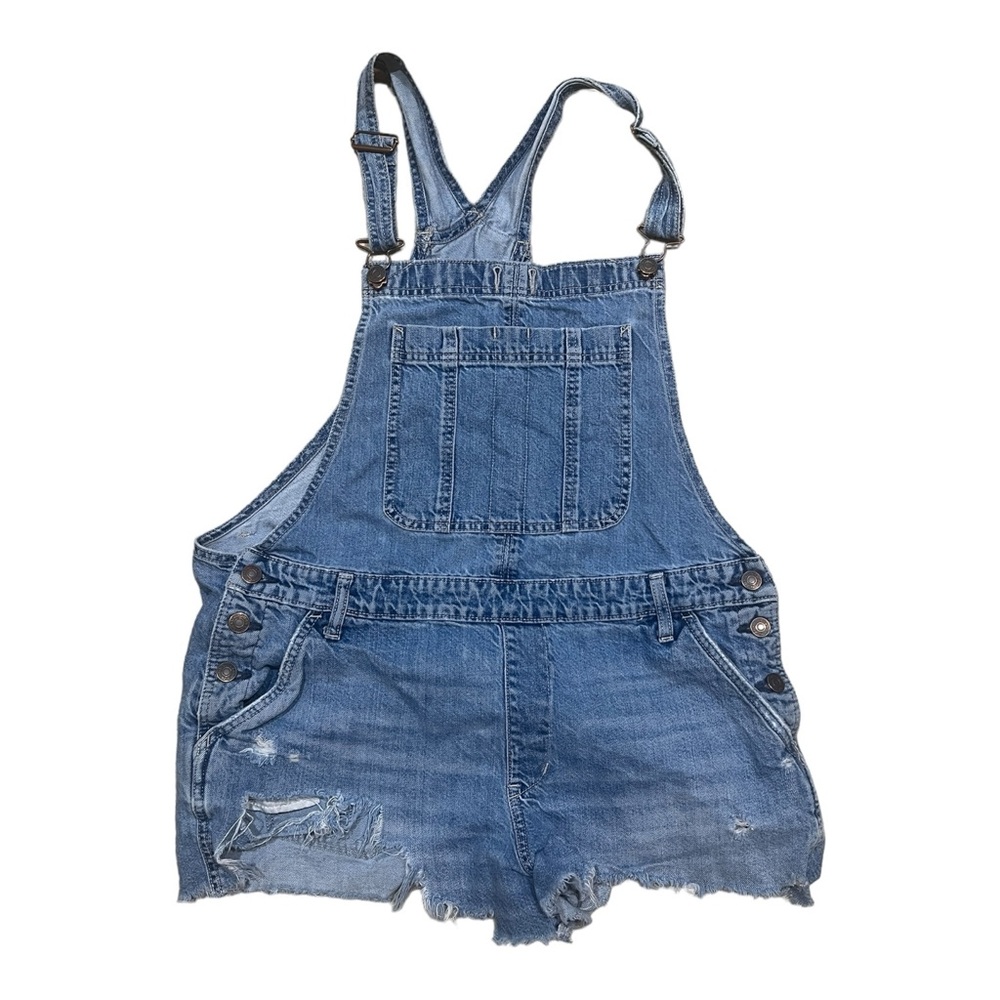Abercrombie & Fitch Blue Denim Short Overalls